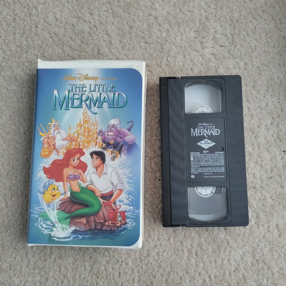 Discontinued Cover 1989 Disney The Little Mermaid VHS 913 Black Diamond Series
